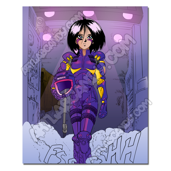 Battle Angel Alita Motorball Champ Wall Art