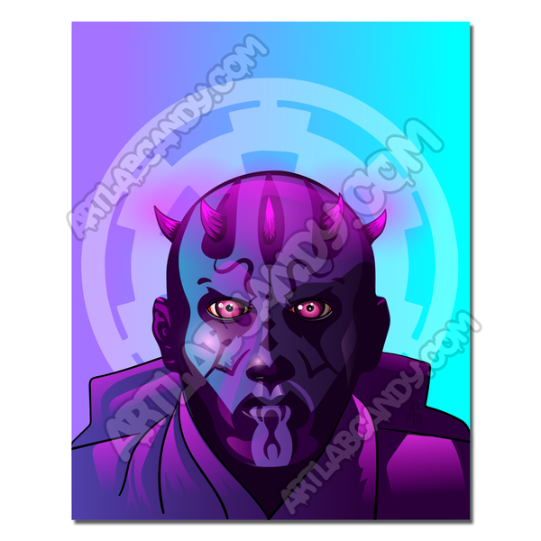 Space Wars Dark Paul Bright Pop Art Print Wall Art