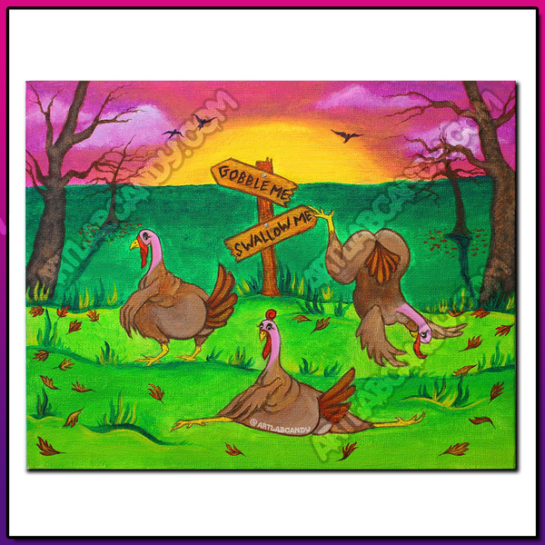 Gobble Me, Swallow Me Twerkies Painting Prints