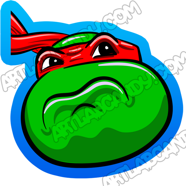 TMNT Raphael Art Stickers