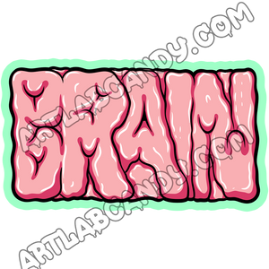 Big Brain Art Sticker
