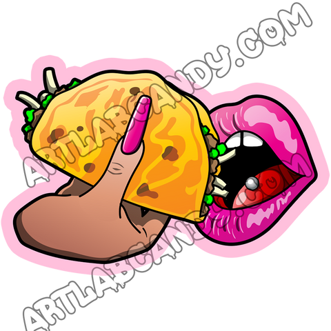 For the Love of Tacos Art Sticker