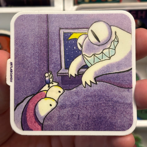 Spooky Ghost Pancake Scene Copic Marker Sticker