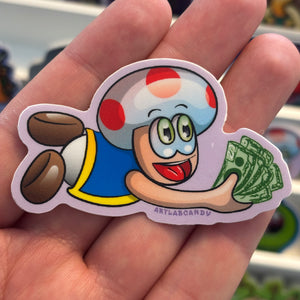 Cash Cow Mushroom Boy Stickers