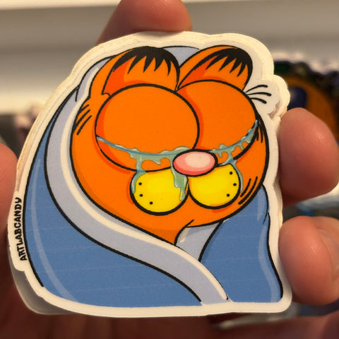 Garf Sad Blankie Stickers