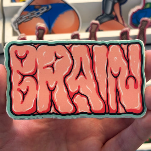 Big Brain Art Sticker