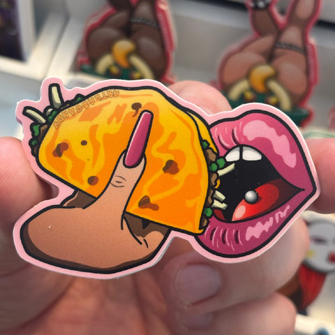 For the Love of Tacos Art Sticker