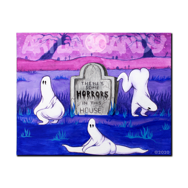 There's Some Horrors in This House Twerking Ghosts PRINTS, PINS, & SHOT GLASSES