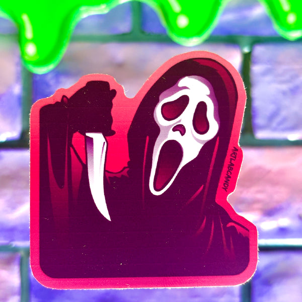Ghost Face: What's Your Favorite Scary Movie Sticker