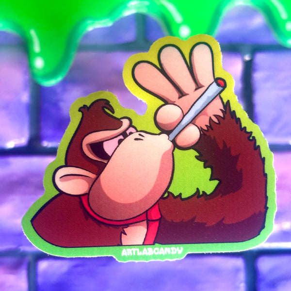 Danky Kong 420 Art Stickers
