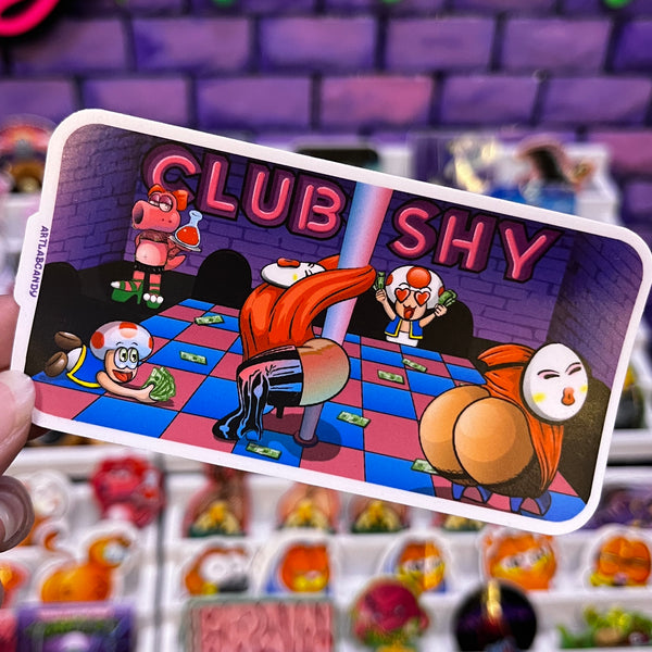 Club Shy Art Sticker