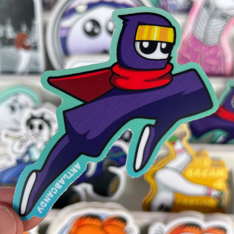 Rockabilly Fly Mosca Man Art Stickers – Art Lab Candy