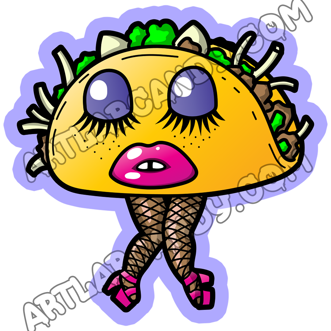 Taquita Morenita Art Sticker