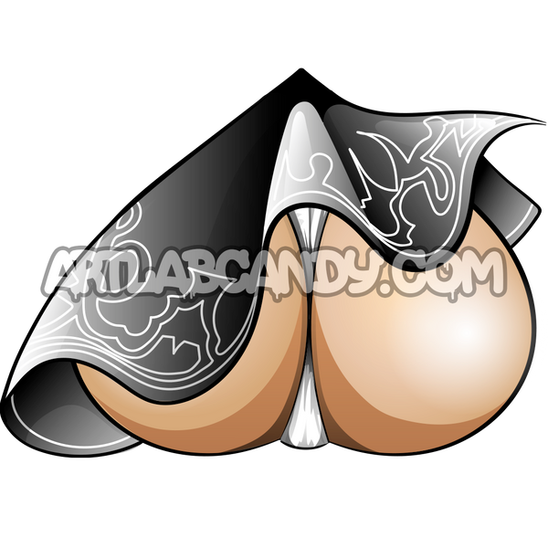 Nier Automata 2B Booty Heart Stickers