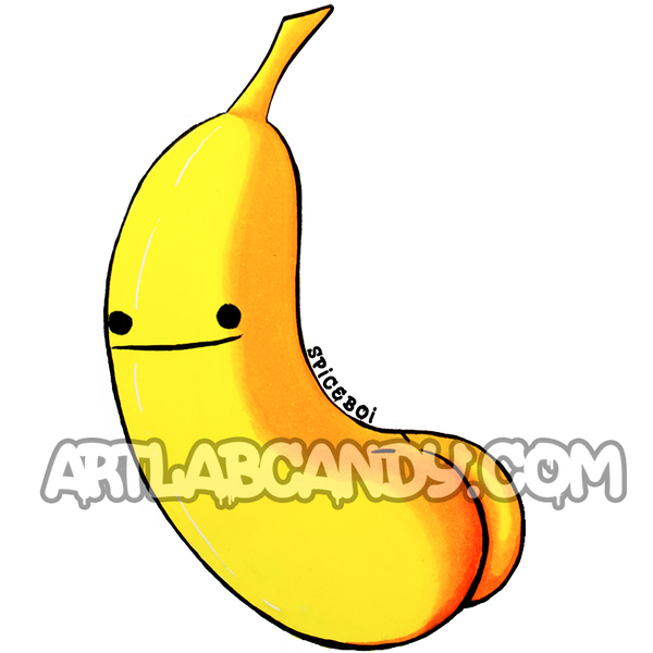 Banana Butt Art Stickers