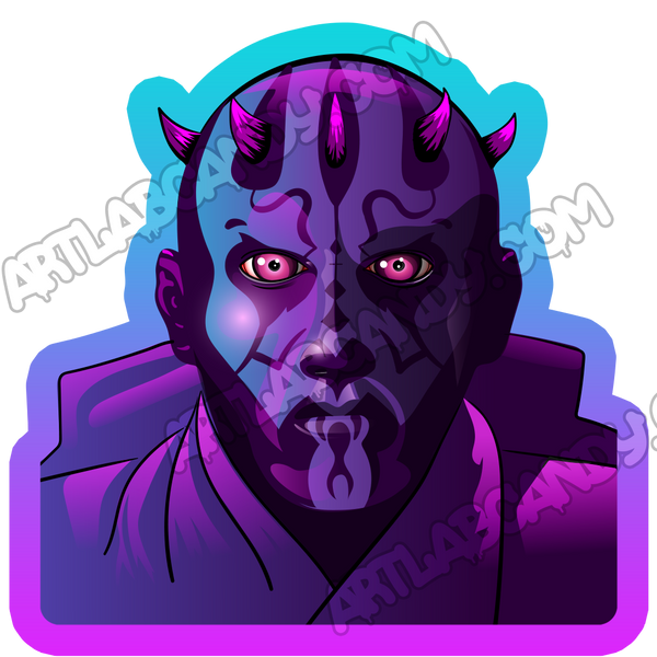 Space Wars Dark Paul Pop Art Stickers