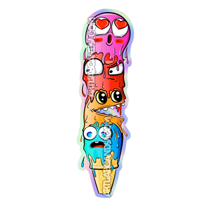 SpiceBoi Ghost Ice Cream Cone Stickers