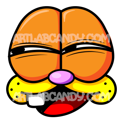 Garf Face Stickers