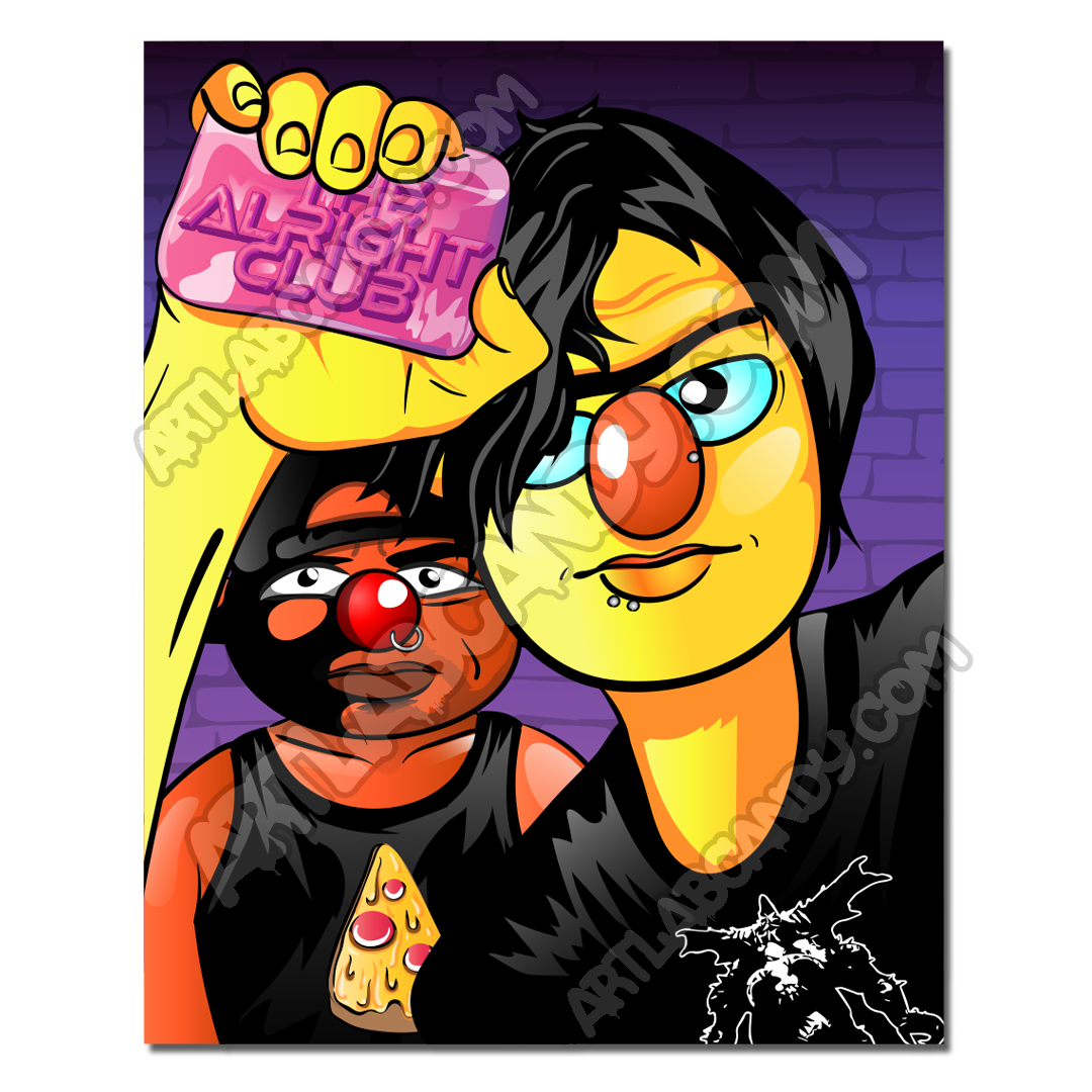 The Alright Club Wall Art and Sticker