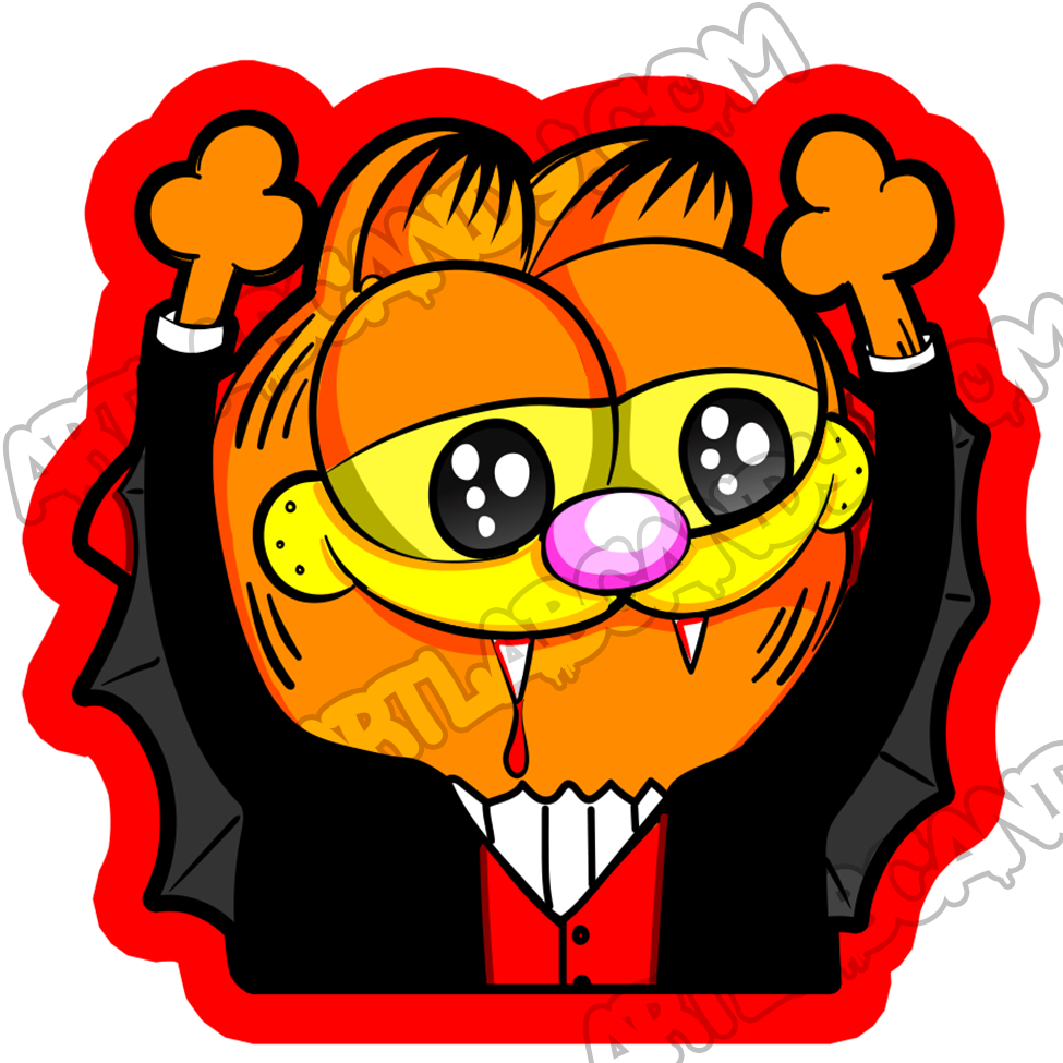 Garf Vamp Stickers – Art Lab Candy