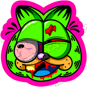 Garf Zombie Stickers